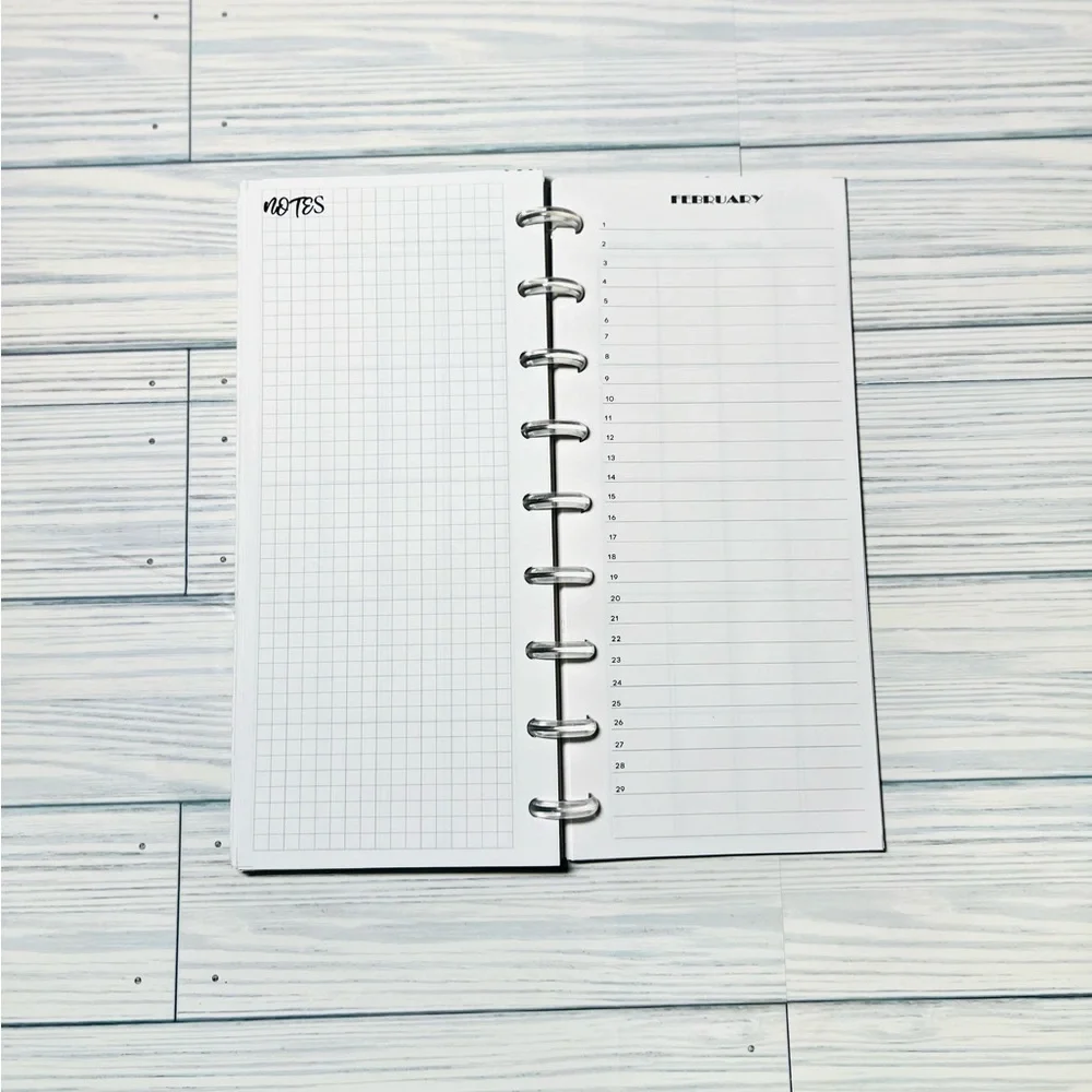 Skinny classic Happy Planner Inserts monthly Layout
